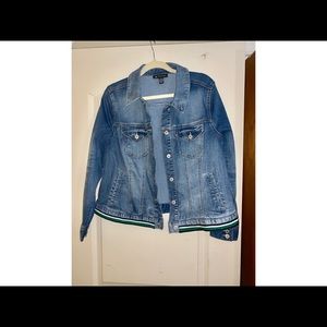 Plus size jean jacket